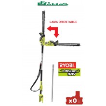 TAGLIASIEPI ESTENSIBILE ED ORIENTABILE RYOBI 36V. LAMA 50 CM. MOD.RY36PHT50A-0 (SOLO CORPO MACCHINA)